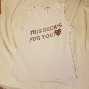 Brokedown Clothing Women's White T-Shirt Med.